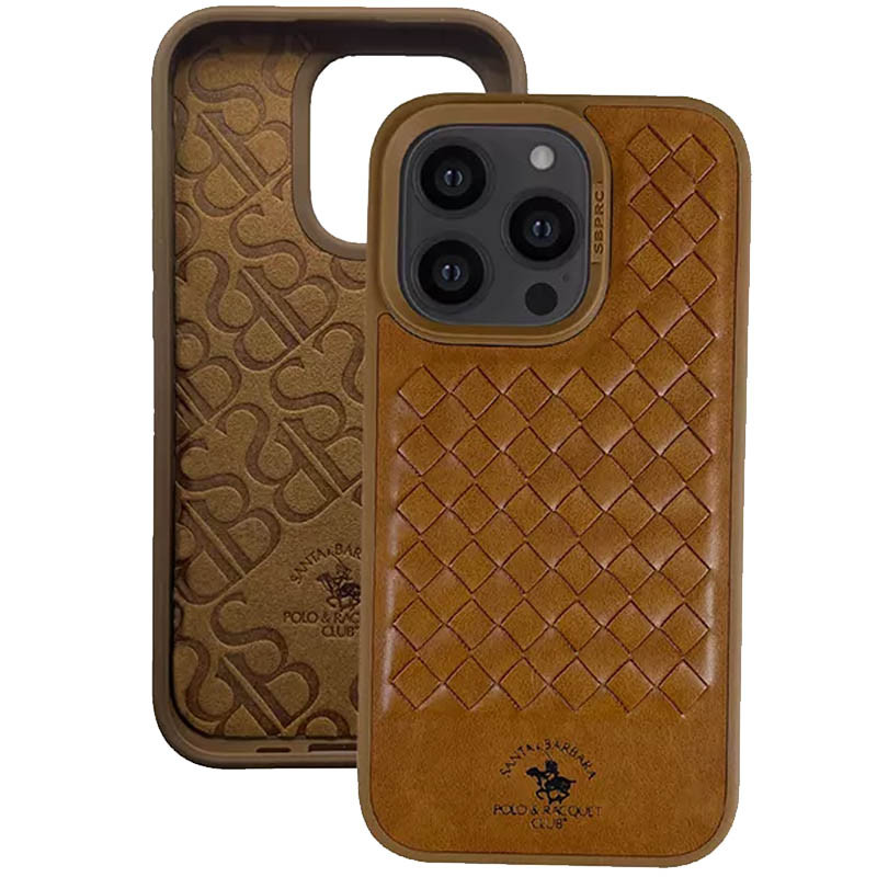 Фото Кожаный чехол Polo Santa Barbara для Apple iPhone 14 Pro (6.1") (Brown) на vchehle.ua
