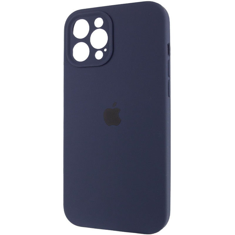 Фото Чехол Silicone Case Full Camera Protective (AA) для Apple iPhone 12 Pro Max (6.7") (Темно-синий / Midnight blue) в магазине vchehle.ua