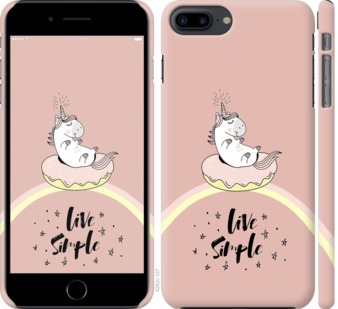 

Чехол Единорожка в пончике для iPhone 8 Plus 719093
