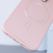 Шкіряний чохол Bonbon Leather Metal Style with Magnetic Safe на Apple iPhone 12 Pro / 12 (6.1") (Рожевий / Light pink) в магазині vchehle.ua
