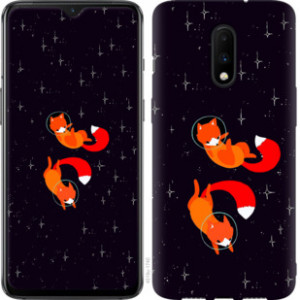 Чехол Лисички в космосе для OnePlus 7