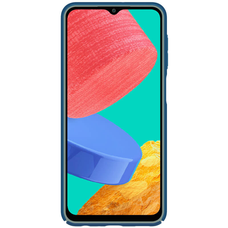 Фото Карбоновая накладка Nillkin Camshield (шторка на камеру) для Samsung Galaxy M33 5G (Синий / Blue) на vchehle.ua