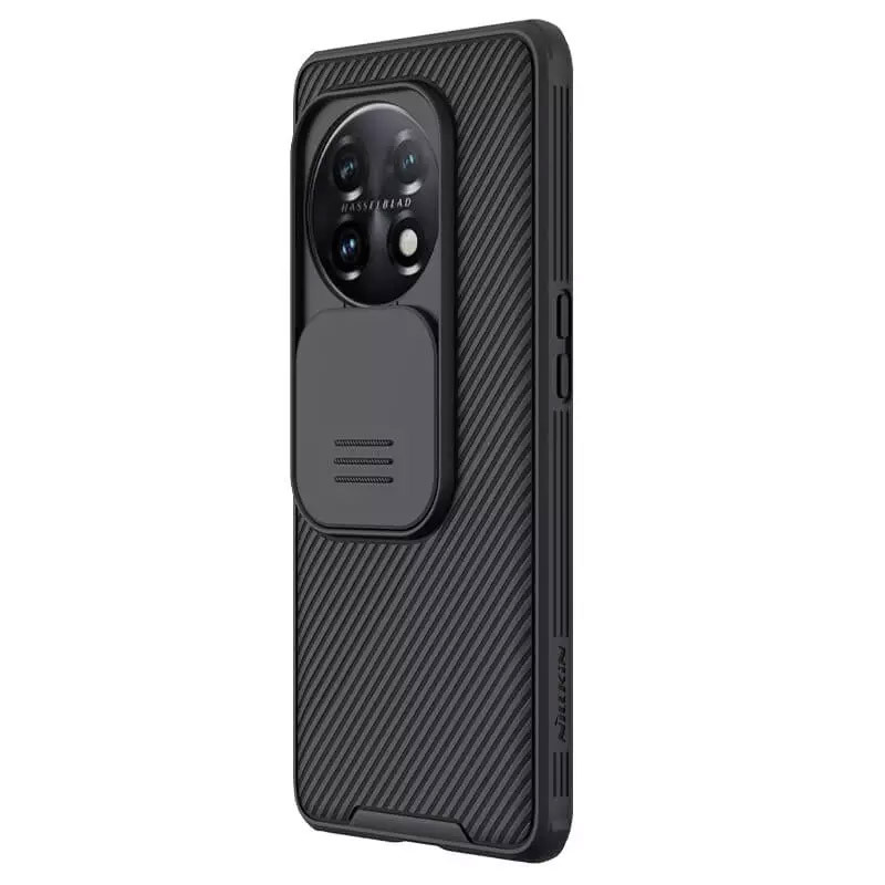 Фото Карбоновая накладка Nillkin Camshield (шторка на камеру) для OnePlus 11 (Черный / Black) в магазине vchehle.ua