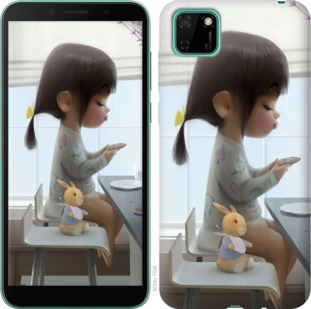 

Чехол Милая девочка с зайчиком для Huawei Y5p 936108