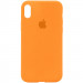 Уценка Чехол Silicone Case Full Protective (AA) для Apple iPhone X / XS (5.8") (Эстетический дефект / Оранжевый / Papaya)