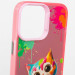 TPU+PC чохол TakiTaki Graffiti magic glow на Apple iPhone 13 / 14 (6.1") (Colorful cat / Pink) в магазині vchehle.ua