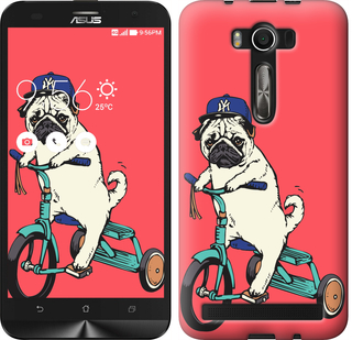 

Чехол Мопс на велосипеде для Asus ZenFone 2 Laser 2 ZE550KL 642865