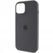 Чохол Silicone Case Full Protective (AA) with Magnetic Safe на Apple iPhone 11 Pro Max (6.5") (Сірий / Dark Gray)