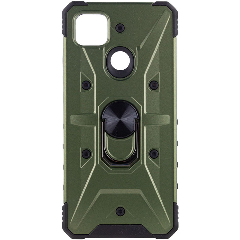 Ударопрочный чехол Pathfinder Ring для Xiaomi Redmi 9C / 10A (Зеленый / Army Green)