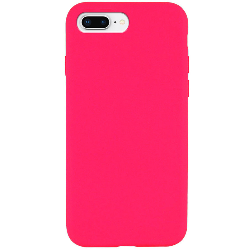 Чохол Silicone Case Full Protective (AA) NO LOGO на Apple iPhone 7 plus / 8 plus (5.5") (Рожевий / Barbie pink)