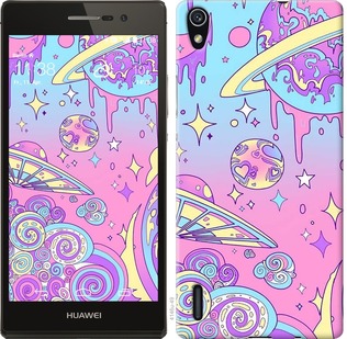 

Чохол Рожева галактика на Huawei Ascend P7 633537