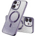 TPU чехол Delight case with Magnetic Safe с защитными линзами на камеру для Apple iPhone 11 (6.1") (Фиолетовый / Deep Purple)