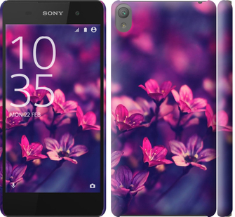 

Чехол Пурпурные цветы для Sony Xperia E5 F3311 176656