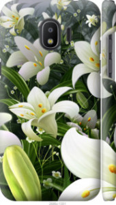 Чехол Белые лилии для Samsung Galaxy J2 2018