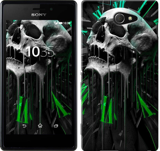 

Чехол Череп-часы для Sony Xperia M2 D2305 352896