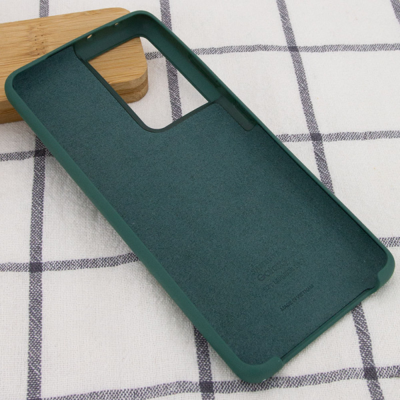 Фото Чехол Silicone Cover (AA) для Samsung Galaxy S21 Ultra (Зеленый / Pine green) в магазине vchehle.ua