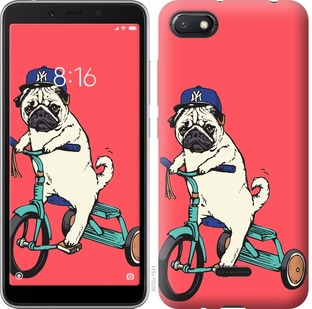 

Чехол Мопс на велосипеде для Xiaomi Redmi 6A 671024