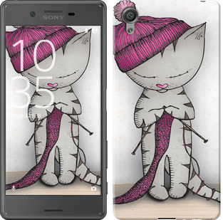 

Чехол Кошка рукодельница для Sony Xperia X F5122 584286