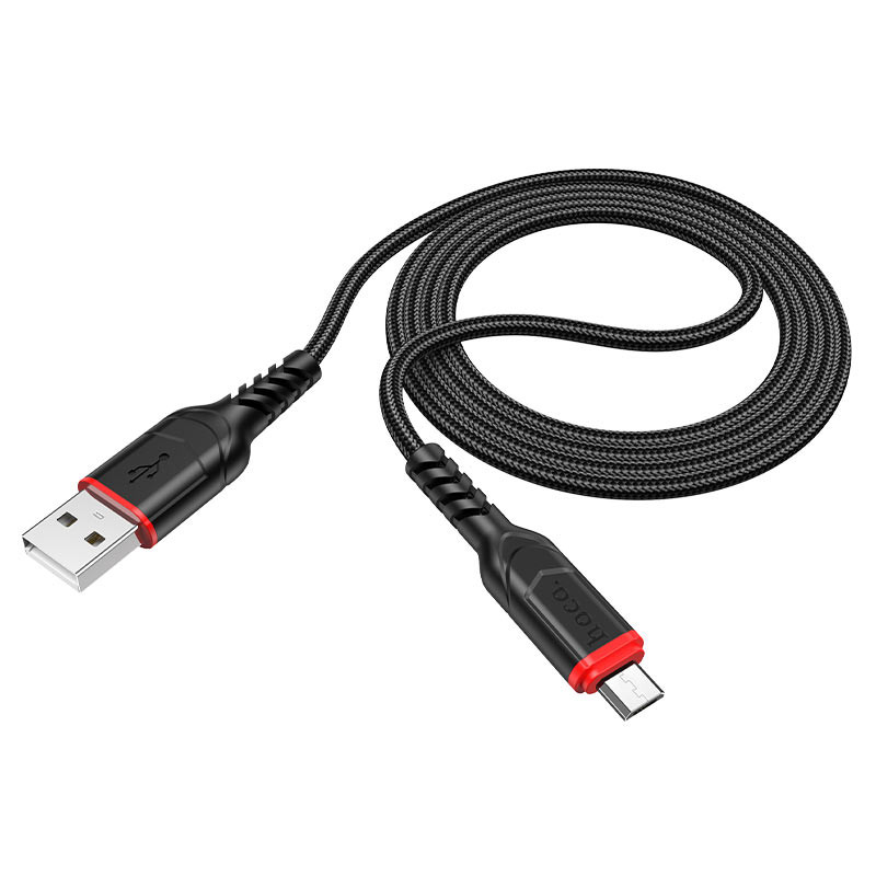 Фото Дата кабель Hoco X59 Victory USB to MicroUSB (1m) (Черный) в магазине vchehle.ua