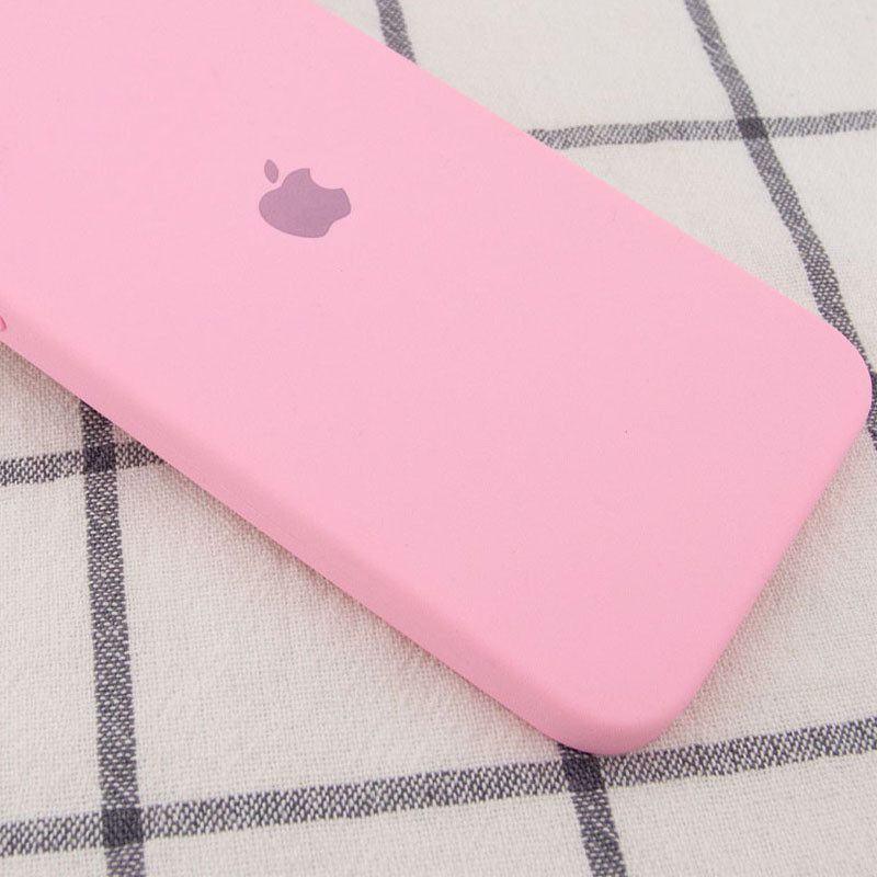 Фото Чехол Silicone Case Square Full Camera Protective (AA) для Apple iPhone 11 Pro Max (6.5") (Розовый / Light pink) на vchehle.ua