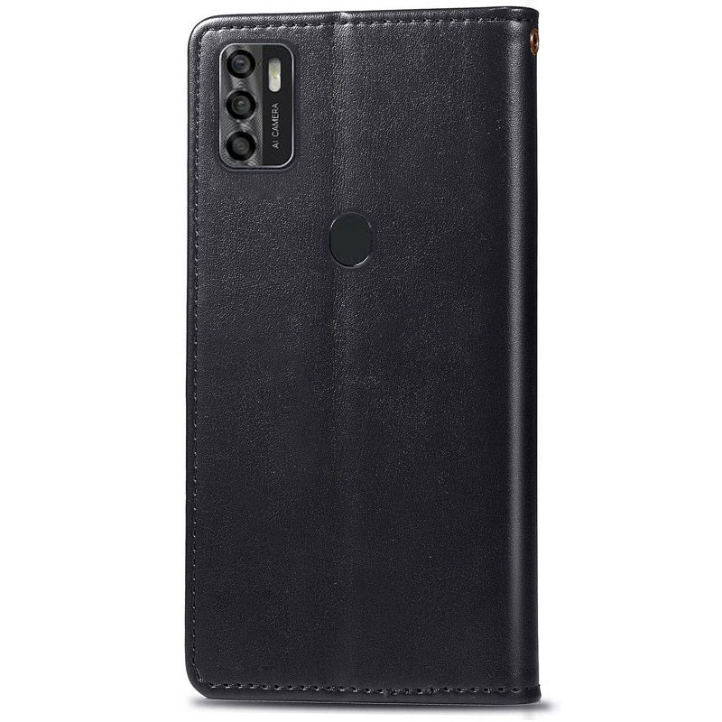 Фото Шкіряний чохол книжка GETMAN Gallant (PU) для ZTE Blade A7s (2020) (Чорний) на vchehle.ua