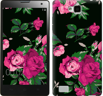 

Чехол Розы на черном фоне для Huawei Honor 3C 547103
