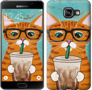 Чохол Зеленоокий кіт в окулярах на Samsung Galaxy A5 (2016) A510F