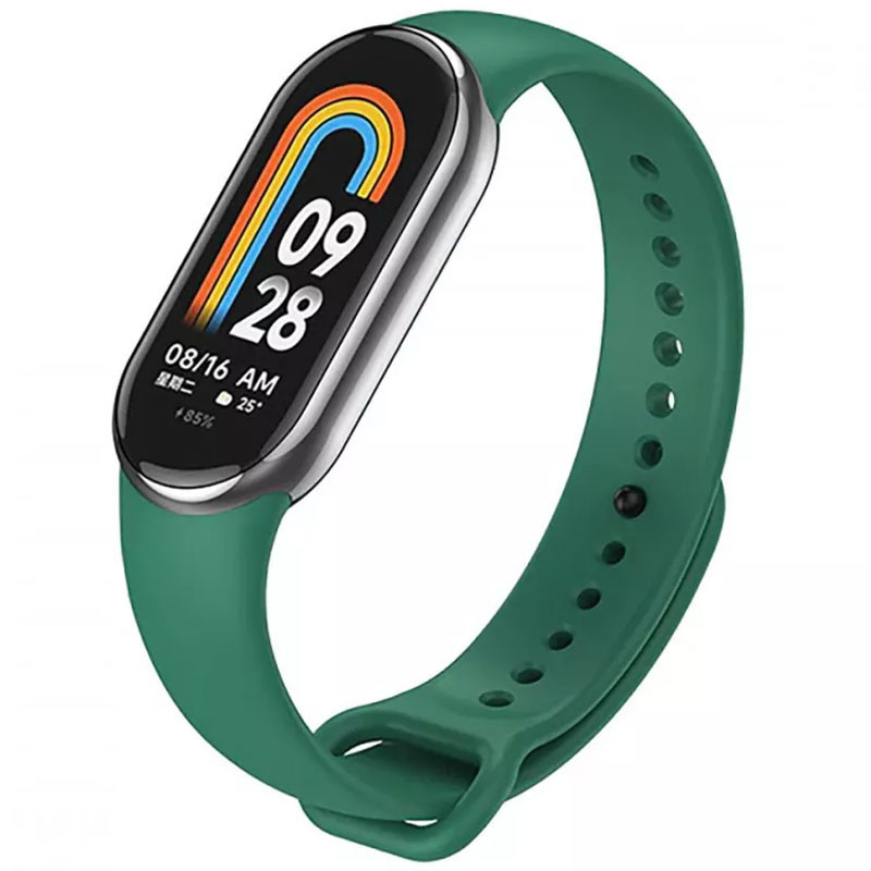 Силіконовий ремінець для Xiaomi Mi Band 8/9 (Зелений / Forest green)