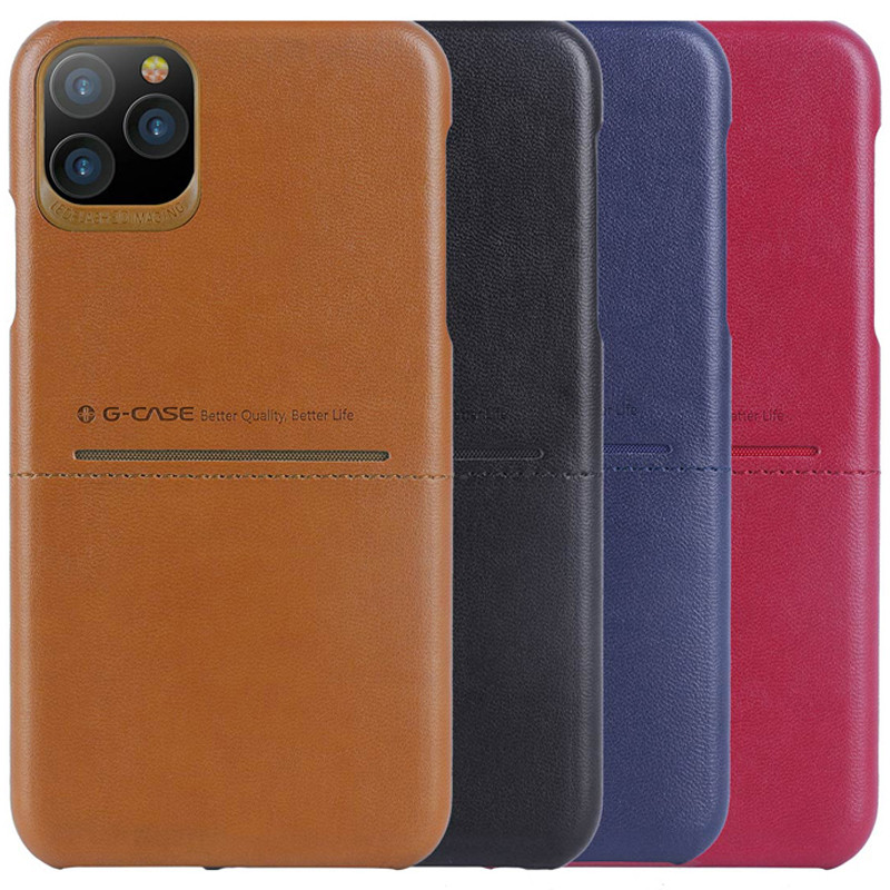 Кожаная накладка G-Case Cardcool Series для Apple iPhone 11 Pro Max (6.5")