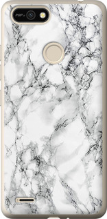 Чехол Мрамор белый для Tecno Pop 2F B1F