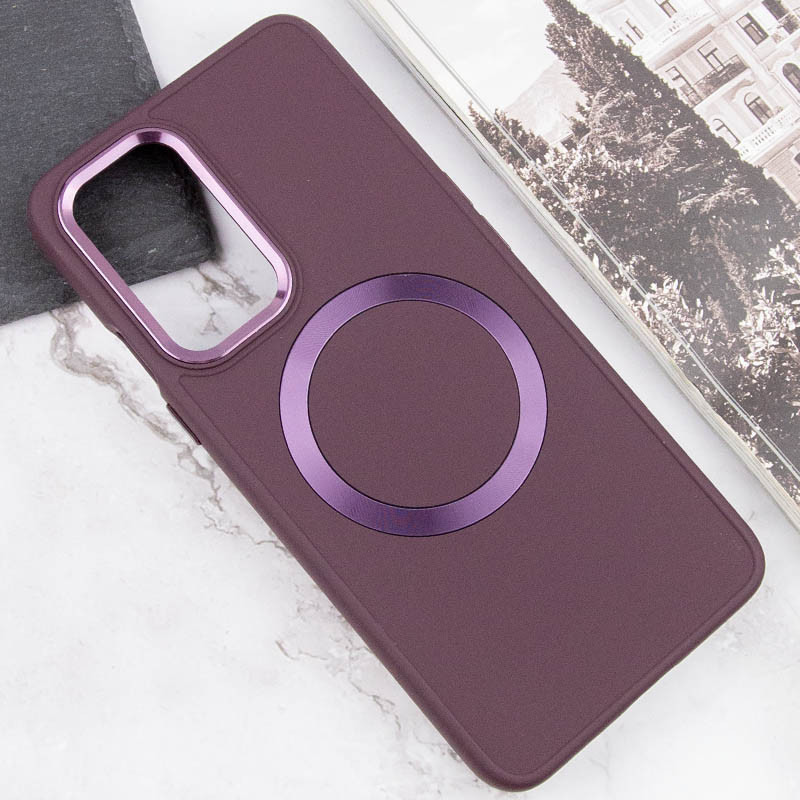 Купити TPU чохол Bonbon Metal Style with Magnetic safe на OnePlus 9 Pro (Бордовий / Plum) на vchehle.ua