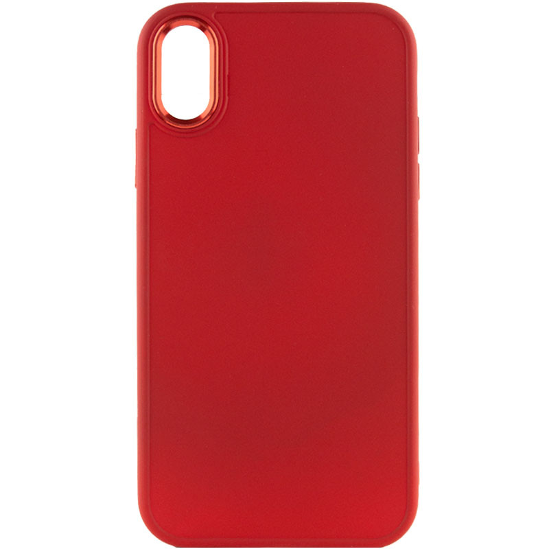 TPU чехол Bonbon Metal Style для Apple iPhone XS Max (6.5") (Красный / Red)