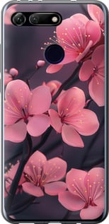Чохол Пурпурна сакура на Huawei Honor View 20