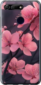 Чохол Пурпурна сакура на Huawei Honor View 20
