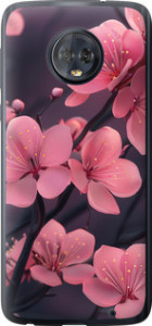 Чохол Пурпурна сакура на Motorola Moto G6 Plus