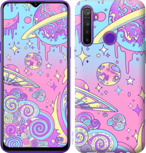 

Чехол Розовая галактика для Realme 5 918508