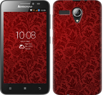 

Чехол Чехол цвета бордо для Lenovo A606 649889