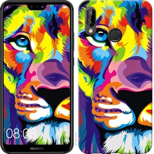 

Чохол Різнобарвний лев на Huawei P20 Lite 689594