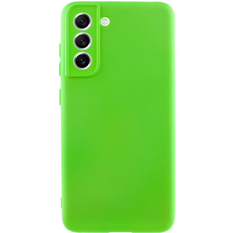 Чохол Silicone Cover Lakshmi Full Camera (A) на Samsung Galaxy S21 FE (Салатовий / Neon Green)