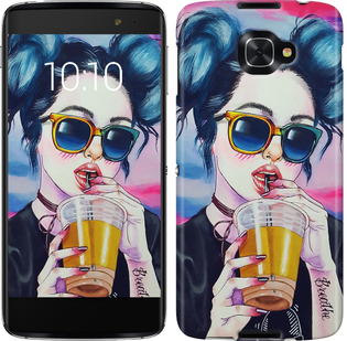 

Чохол Арт-дівчина в окулярах на Alcatel idol 4s 247292
