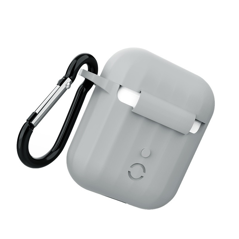 Фото Силиконовый футляр Hoco WB10 для наушников AirPods 1/2 (Серый) на vchehle.ua