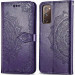 Фото Кожаный чехол (книжка) Art Case с визитницей для Samsung Galaxy S20 FE (Фиолетовый) на vchehle.ua