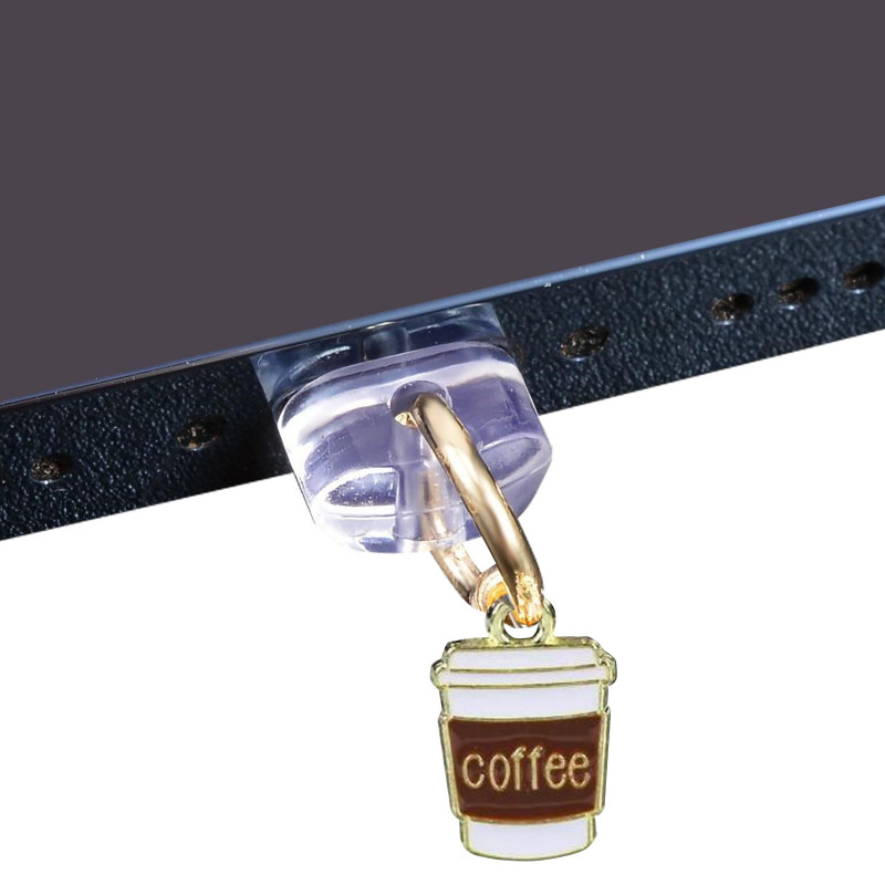 Заглушка силіконова Type-C з підвіскою IP44 (Coffee)