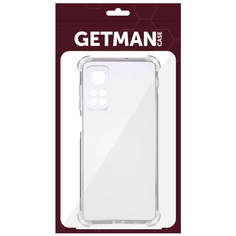 Фото TPU чохол GETMAN Ease logo посилені кути Full Camera на Xiaomi Redmi K40/K40 Pro/K40 Pro+/Poco F3 (Прозорий (прозорий)) в маназині vchehle.ua