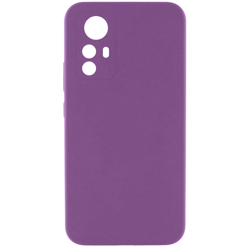 Чехол Silicone Cover Lakshmi Full Camera (AAA) для Xiaomi Redmi Note 12S (Сливовый / Purple)