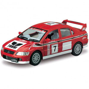 Моделей легкових KT5048W (Red) MITSUBISHI LANCER EVOLUTION VII WRC (Різнобарвний)
