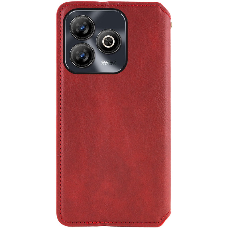 Фото Шкіряний чохол-книжка GETMAN Cubic (PU) на ZTE Blade A75 4G (Червоний) в маназині vchehle.ua