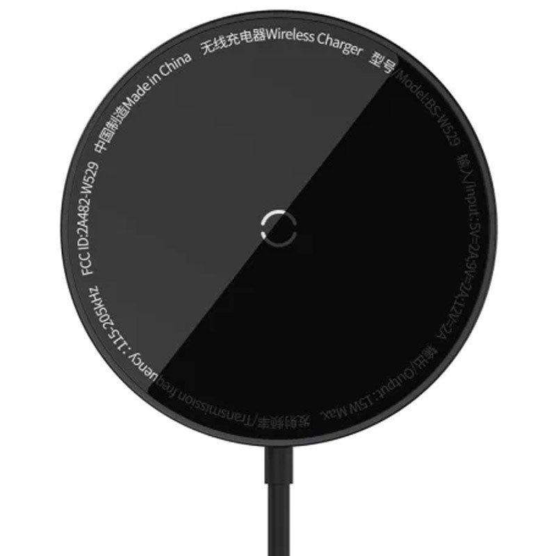 БЗП Baseus Simple Mini3 Magnetic Wireless Charger 15W (CCJJ0400) (Black)