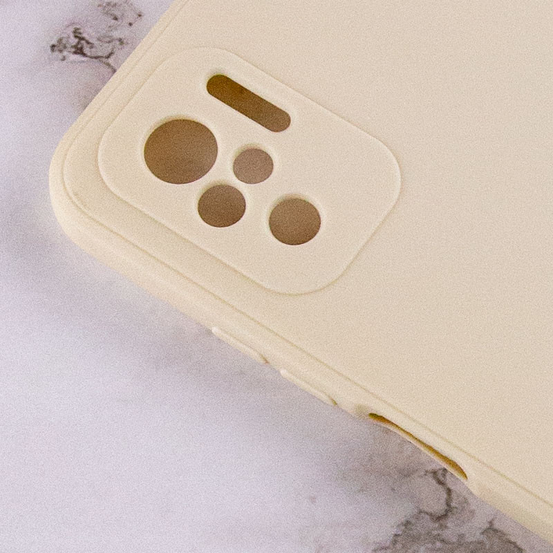 Фото Силиконовый чехол Candy Full Camera для Xiaomi Redmi Note 10 / Note 10s (Бежевый / Antique White) в магазине vchehle.ua