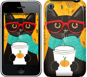 

Чехол Осенний кот для iPhone 3Gs 580803